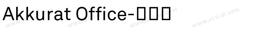 Akkurat Office字体转换